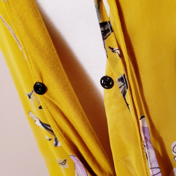 MOD REF | FLOWERED BLOUSE WITH BODYSUIT TIE - Picture 12 of 14